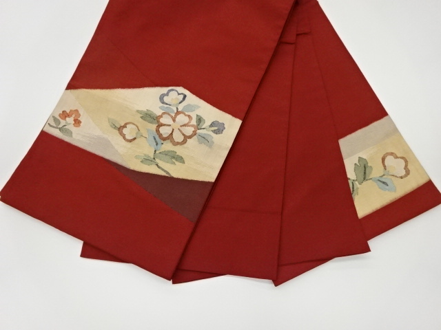 6767957: JAPANESE KIMONO / VINTAGE FUKURO OBI / WOVEN FLOWER | eBay